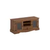 Rack 2 Puertas Vidrio Línea Monterrey - Oscuro/Nogal en Marrón - Muebles para TV, Uruguay | Ecowood, vista 1 de 3