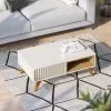 Mesa De Living Mesa Ratona Living Comedor Minimalista en FREIJO OFF WHITE - Sillones y sofás, Uruguay | Soy Hogar, vista 8