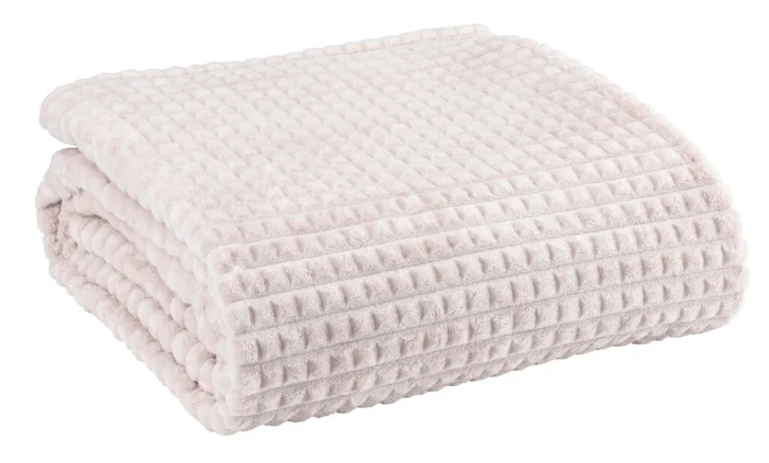 Manta HAGTORN fleece 140x200 beige en Beige - Textiles, Uruguay | JYSK