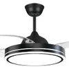 Ventilador de Techo LED Aspas Retráctiles Ocultas | Con control + luz variable en Negro - Lámparas colgantes, Uruguay | Bascuhouse, vista 1 de 3