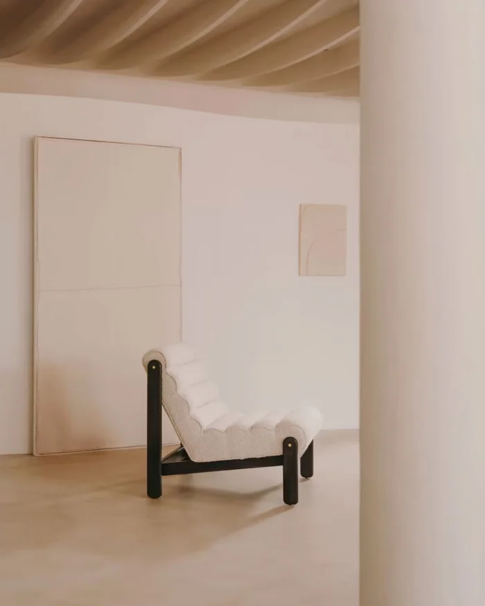 Cuadro Maha blanco con línea horizontal 110 x 220 cm en Beige - Decoración de pared, Uruguay | Kavehome, vista 2