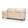 Sofá Arezzo - Cuero Básico - 3 cuerpos - Arena - (Preventa) en Beige - Sillones y sofás, Uruguay | NYR, vista 3 de 3