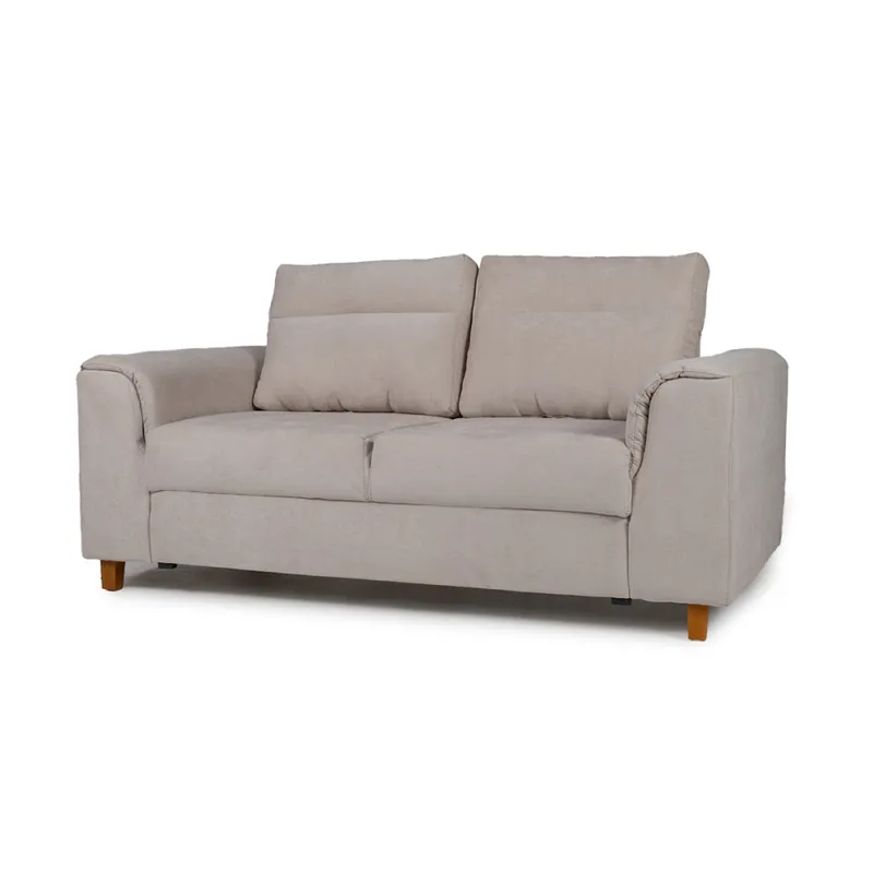Sofá Aston (Outlet) - Tela Microfibra - 2 cuerpos - Berlin 06 (Grafito) en Beige - Sillones y sofás, Uruguay | NYR