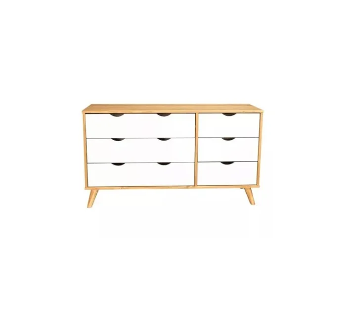 Cómoda 6 Cajones Madera - Linea Dublin en Madera natural - Cómodas, Uruguay | Rústico Hogar, vista 2