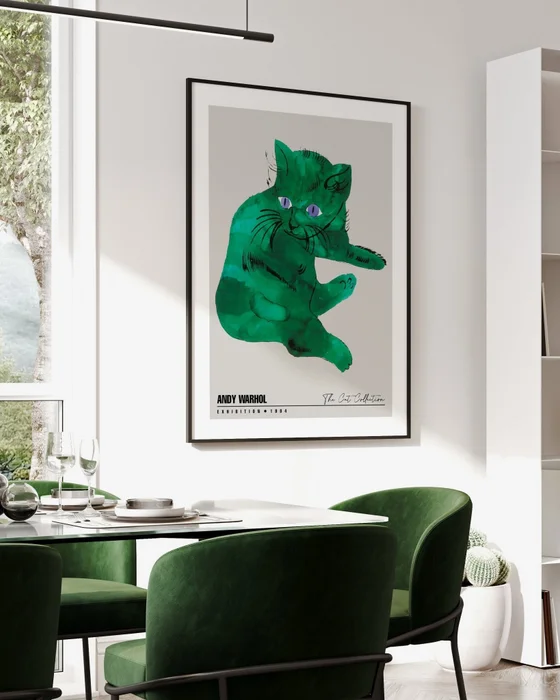 Andy Warhol - The green cat en Verde - Láminas, Uruguay | La Cuadrería, vista 3