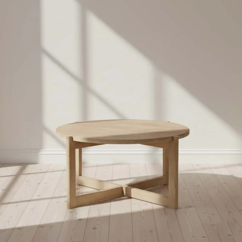 Mesa Ratona Madera-de-mango Natural-beige Bosque Natural en Madera natural - Mesas de living, Uruguay | Divino