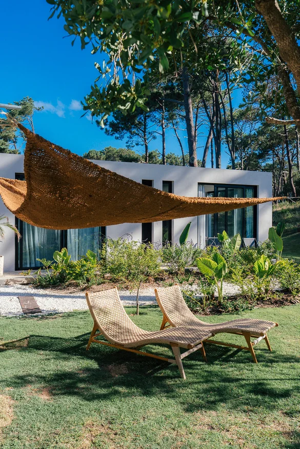 Tela de Sombra de Fibra de Coco | Casakos en Madera natural - Butacas, banquetas y puffs, Uruguay | Casakos, vista 2
