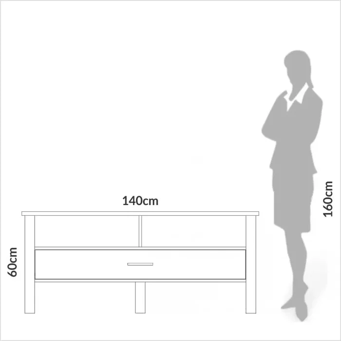 Rack para tv F41 140CM 100% MDF - Linea Factory en Madera natural - Muebles para TV, Uruguay | Balton, vista 8
