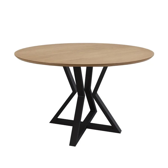 Mesa de Comedor Circular Louvre (90 cm) - Olmo en Madera natural - Mesas de comedor, Uruguay | Berna home