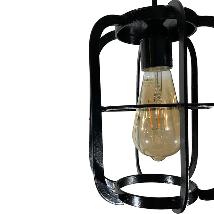Lámpara Colgante Handmade Reja Negro en Negro - Lámparas colgantes, Uruguay | Serlux, vista 6