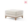Puff Easy Clean Tela Blanco Luxor Premium Hueso en Beige - Sillones y sofás, Uruguay | Divino, vista 3 de 3