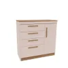 CASTRO- COMODA LILLE 3C 1P BLUSH 1130A-A - Cómodas, Uruguay | Alfa Ventas, vista 1 de 3