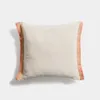 Almohadón Disea de lino beige con detalle naranja 45 x 45 cm en Beige - Textiles, Uruguay | Kavehome, vista 1 de 4