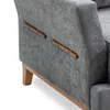 Sofá Amadeus - Tela Microfibra - 2 cuerpos - 2222 (Grafito) en Gris - Sillones y sofás, Uruguay | NYR, vista 4 de 8