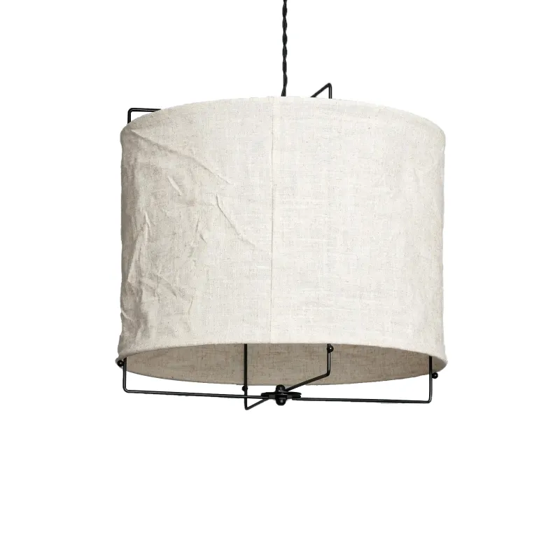 Colgante lino Skadi en Beige - Lámparas colgantes, Uruguay | La Perla