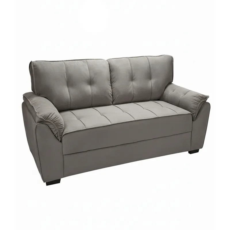 Sillón 2 Cuerpos - Montana veludo - Gris en Beige - Sillones y sofás, Uruguay | Rústico Hogar