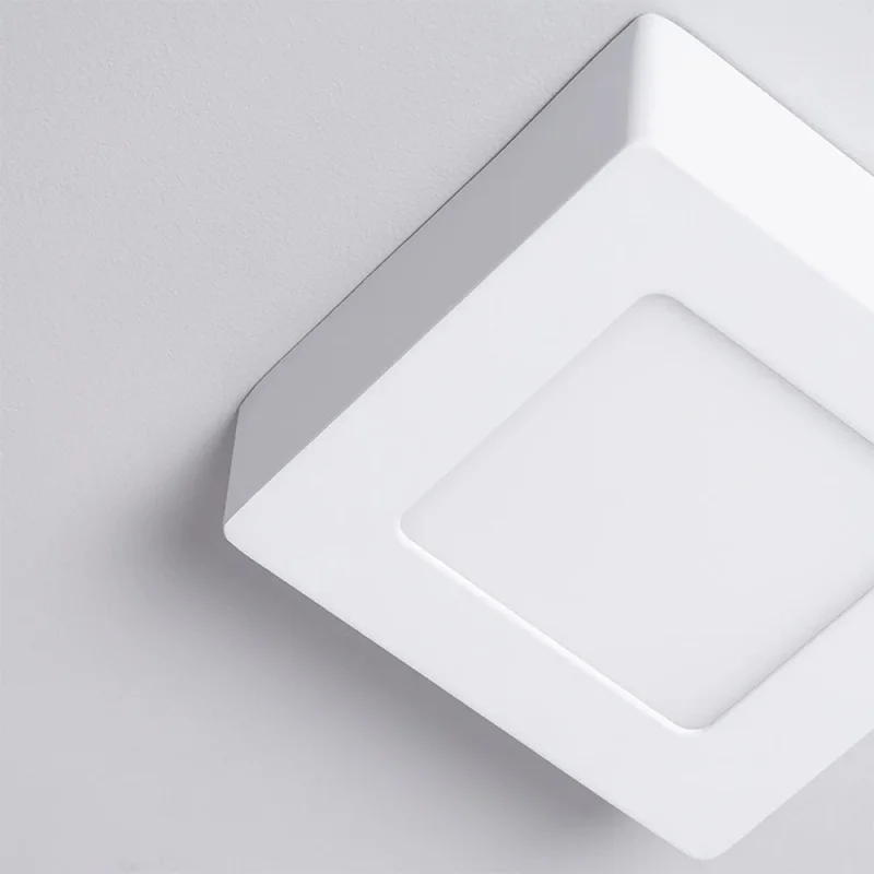 Panel LED Cuadrado de Adosar 6W Luz Cálida en Blanco - Lámparas colgantes, Uruguay | Serlux, vista 7