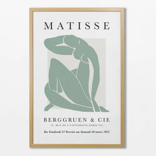 Matisse - Verde agua N.01 en Verde - Láminas, Uruguay | La Cuadrería