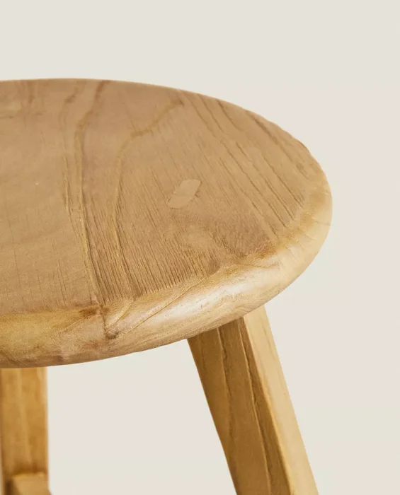TABURETE MADERA OLMO en Madera natural - Sillas, Uruguay | Zara Home, vista 4