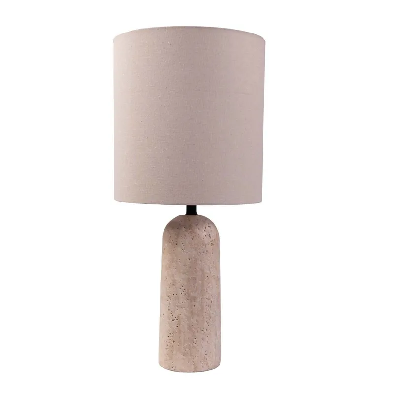 Lampara De Mesa Marmol Natural-beige Ml234514 en Madera natural - Lámparas de mesa, Uruguay | Divino