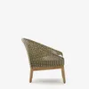 Butaca Olbia de ratán sintético y madera maciza de teca FSC 100% en Verde - Butacas, banquetas y puffs, Uruguay | Kavehome, vista 8 de 10