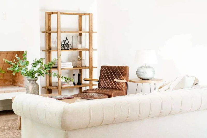SILLON CHESTERFIELD - LINO ANTIMANCHAS en Blanco - Sillones y sofás, Uruguay | La Iberica, vista 15