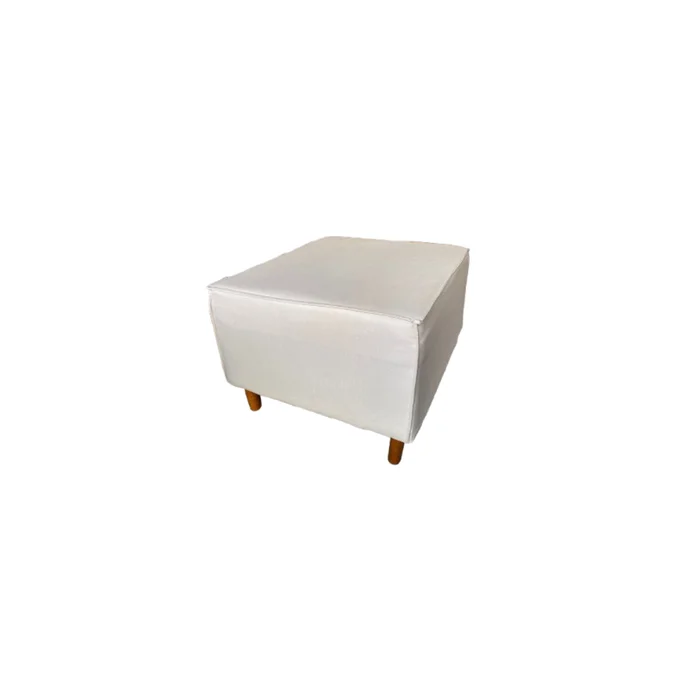 Puff Isla Veneza - Crudo Lino AA62 en Madera natural - Sillones y sofás, Uruguay | Berna home