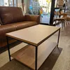 Mesa de Centro Ratona Rectangular Tapa Doble (Olmo y Hierro Negro) - Mesas de living, Uruguay | Berna home, vista 2 de 6