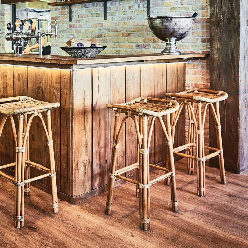 BANCO DE BAR - RATTAN - SIKA DESIGN - Sillas, Uruguay | La Iberica, vista 9