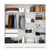 MUEBLES PLACARD NEW CALABRIA 2PTAS NOCE/PEROLA en Blanco - Roperos y placares, Uruguay | Alfa Ventas, vista 3 de 3