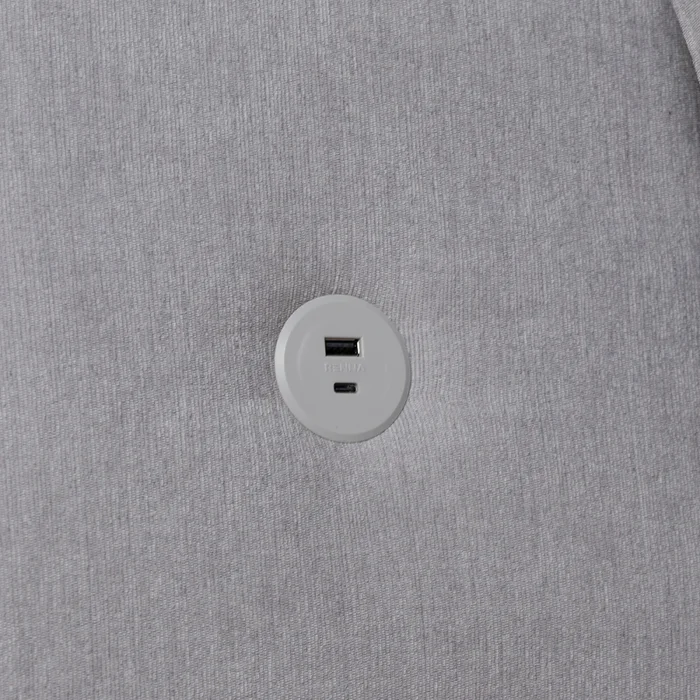 Sofá Cama Niki - Con mesa - Tela Microfibra - 10286 (Gris) en Gris - Sillones y sofás, Uruguay | Nyr, vista 6