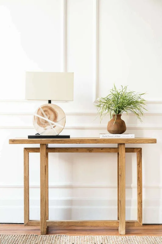 MESA DE ARRIMO / CONSOLA GEO - OLMO - 1.20 MTS en Madera natural - Bibliotecas, Uruguay | La Iberica, vista 5