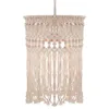 Pantalla Macramé India Trenzada en Madera natural - Iluminación, Uruguay | Indrana, vista 3 de 6
