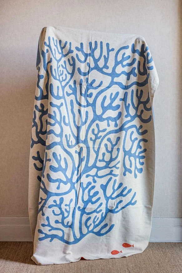 MANTA AUSTRIACA - CORALES en Multicolor - Textiles, Uruguay | La Iberica, vista 2