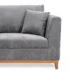 Sofá Belfast - Tela Microfibra - 2 cuerpos - 2222 (Grafito) en Gris - Sillones y sofás, Uruguay | NYR, vista 7 de 8