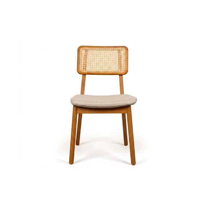 Silla Classic con tejido - Tela Rústica - Greige cálido en Beige - Butacas, banquetas y puffs, Uruguay | NYR, vista 2