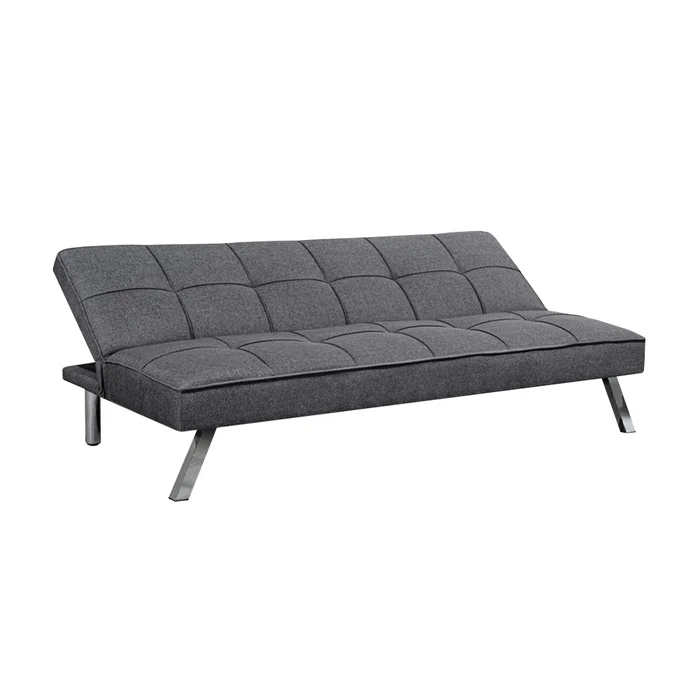 Sofa Cama Volcable Tela Con Patas Metal Metalicas en Gris - Sillones y sofás, Uruguay | Soy Hogar, vista 2