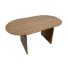 Mesa de Comedor Ovalada Arco 160 x 90 - Marrón Claro - Mesas de comedor, Uruguay | Berna home, vista 1 de 13