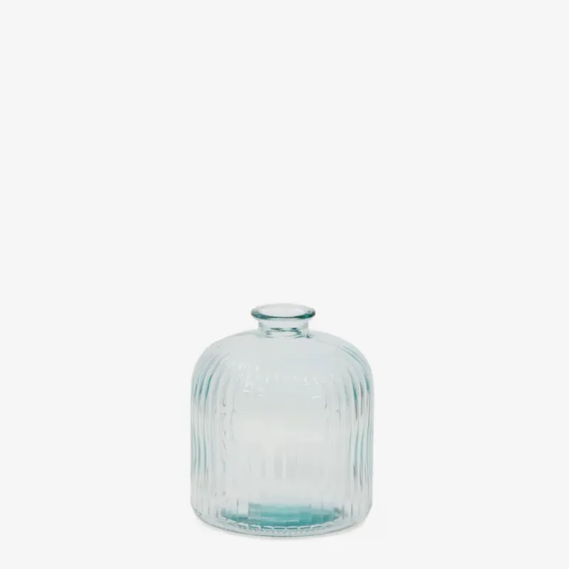 Botella Marba - pequeña de vidrio reciclado transparente en Transparente - Jarrones, Uruguay | Kavehome