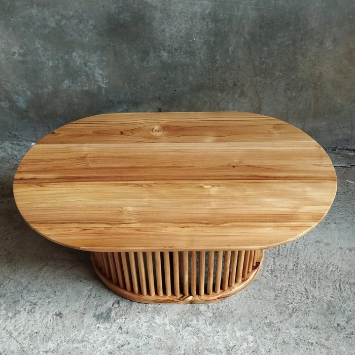 Mesa de Centro de Teca Nara | Casakos Uruguay en Madera natural - Mesas de comedor, Uruguay | Casakos, vista 7