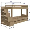 Cucheta Infantil con Cama Marinera Marrón - Dormitorio, Uruguay | RM Muebles y Deco, vista 5 de 5