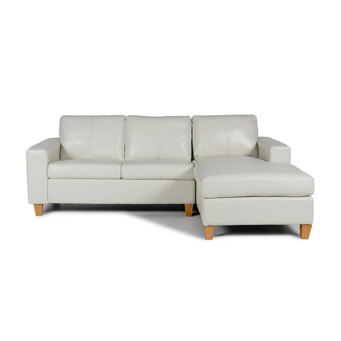 Rinconera Royale - Cuero Básico - Chaise Derecho - 509 (Off White) en Beige, Uruguay | NYR, vista 2
