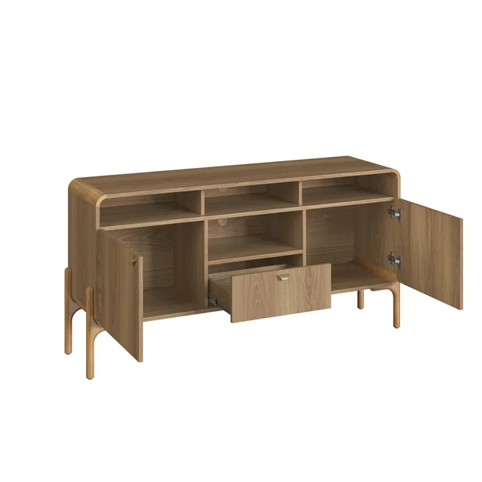 Rack Select - Natural en Marrón - Muebles para TV, Uruguay | Nyr, vista 4