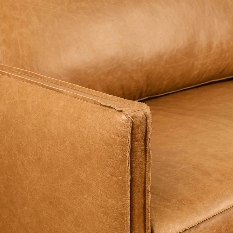 Sillón Cuero-100-natural Marron Romeo Camel en Beige - Sillones y sofás, Uruguay | Divino, vista 5