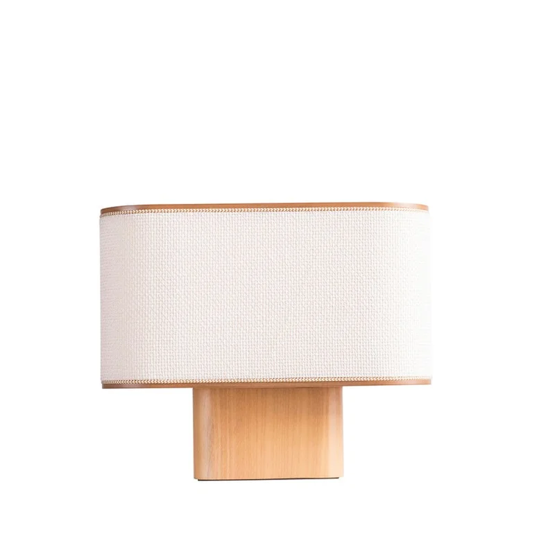 M232 - Lino natural en Blanco - Lámparas de mesa, Uruguay | Unik, vista 4