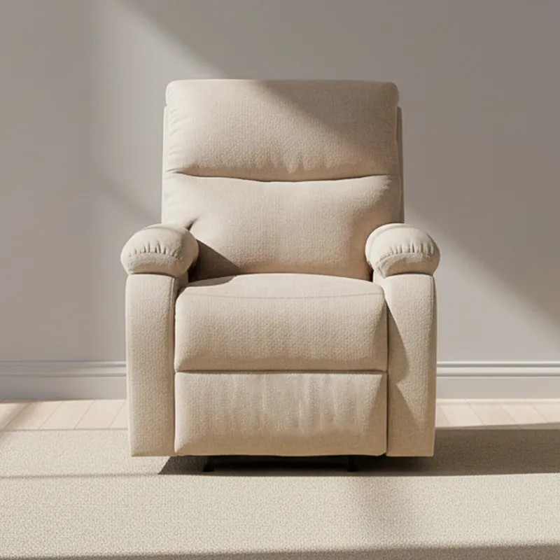 Recliner Manual 1 Cuerpo Tela Natural-beige Nassu Beige en Beige - Sillones y sofás, Uruguay | Divino