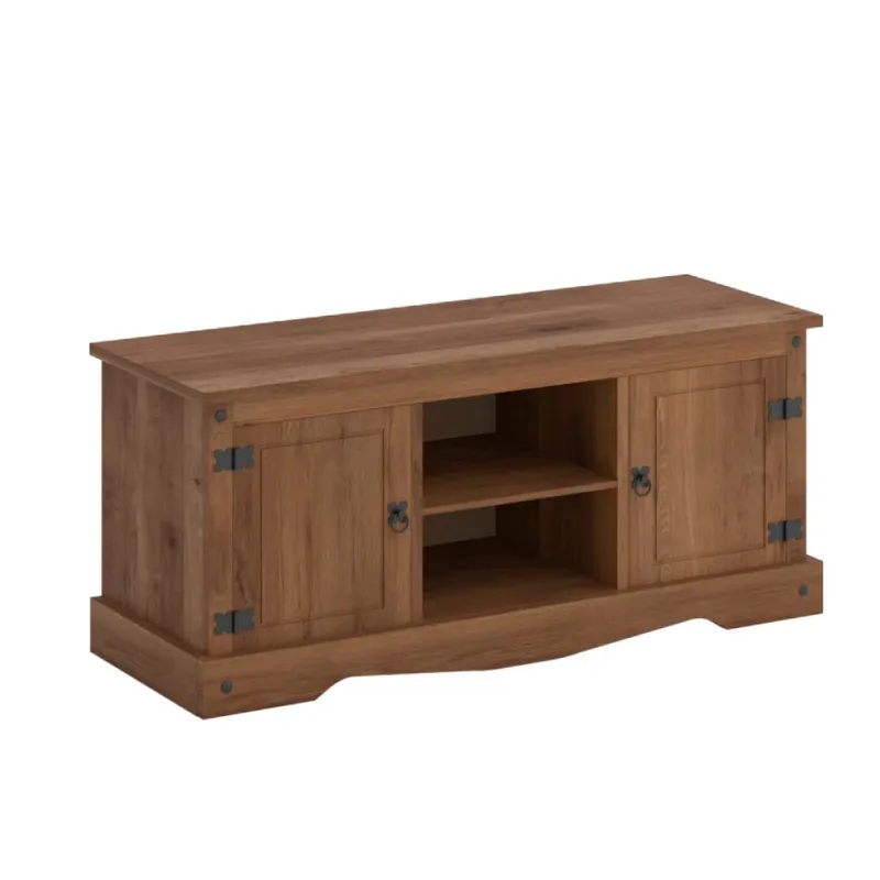 RACK LINEA MEXICANA 2 PTAS 1 ESTANTE  NOGAL 160 MEX051NO - Muebles para TV, Uruguay | Rosas Hermanos