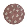 ALFOMBRA REDONDA POP 100CM ROSA ESTRELLAS - Textiles, Uruguay | Decohogar, vista 1 de 2