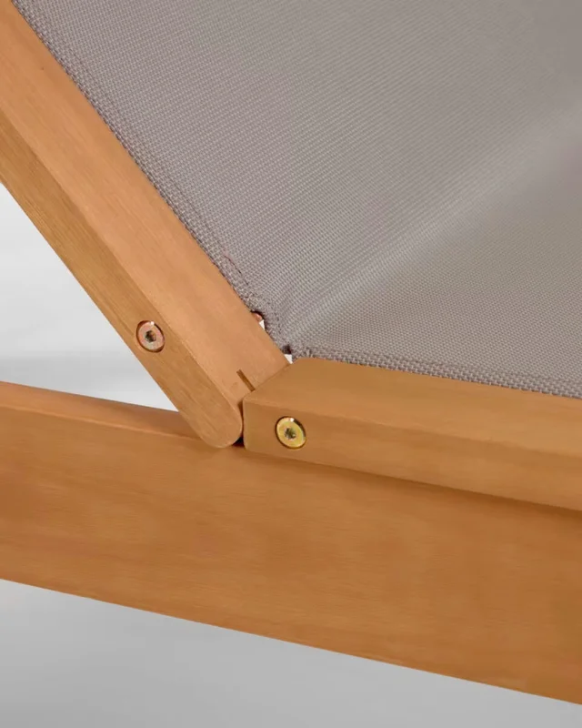 Reposera de exterior Caterin - de madera maciza de eucalipto en color gris en Gris - Muebles para el exterior, Uruguay | Kavehome, vista 6