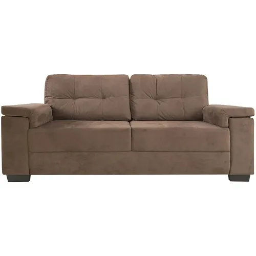 Sillon Lux - 3 Cuerpos - Tela Marron en Marrón - Sillones y sofás, Uruguay | Ecowood
